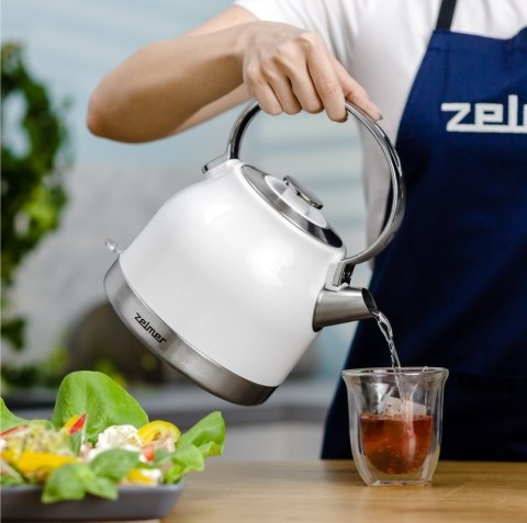 Czajnik 2200W 1,7L Biały/Inox ZELMER ZCK7940 Czajnik 2200W 1,7L Biały/Inox ZELMER ZCK7940