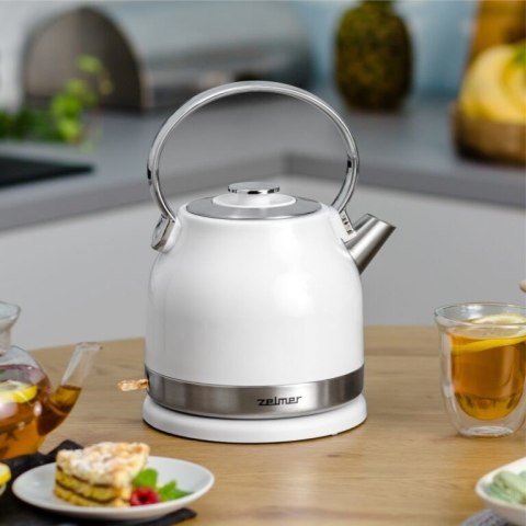 Czajnik 2200W 1,7L Biały/Inox ZELMER ZCK7940 Czajnik 2200W 1,7L Biały/Inox ZELMER ZCK7940