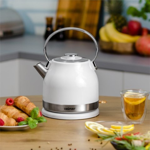 Czajnik 2200W 1,7L Biały/Inox ZELMER ZCK7940 Czajnik 2200W 1,7L Biały/Inox ZELMER ZCK7940
