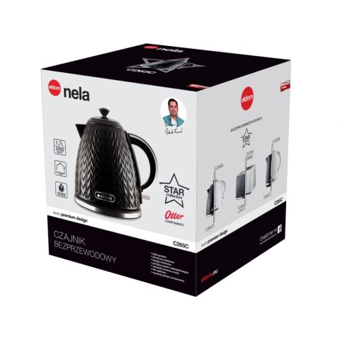 ELDOM CZAJNIK NELA,POJ.1,7 L,MOC 2000 W,CZARNY C26 ELDOM CZAJNIK NELA,POJ.1,7 L,MOC 2000 W,CZARNY C26