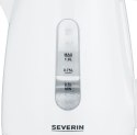 SEVERIN SEVERIN CZAJNIK ELEKTR. 1L , ZAKRYTA GRZAŁKA, WSKAŹNIK POZIOMU WODY, ANTYPOŚLIZGOWE NÓŻKI, PLASTIK, MOC 2200W WK3411