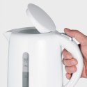 SEVERIN SEVERIN CZAJNIK ELEKTR. BIAŁY, PLASTIK, POJ. 1,7 L, ZAKRYTA GRZAŁKA, DUŻY OTWÓR, DŁ. PRZEWODU 70 CM, MOC 2200W WK4325