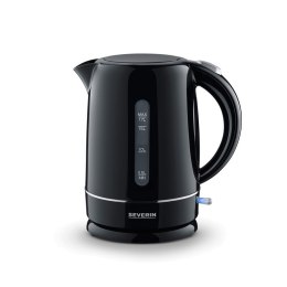SEVERIN SEVERIN CZAJNIK ELEKTR. CZARNY, PLASTIK, POJ. 17 L, LAMPKA KONTR., SZEROKI OTWÓR, DŁ. PRZEWODU 70 CM, MOC 2200W WK4322