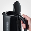 SEVERIN SEVERIN CZAJNIK ELEKTR. CZARNY, PLASTIK, POJ. 17 L, LAMPKA KONTR., SZEROKI OTWÓR, DŁ. PRZEWODU 70 CM, MOC 2200W WK4322