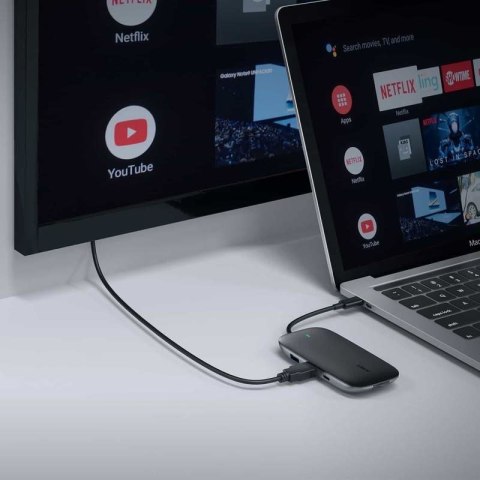 AUKEY AUKEY HUB USB C CB-C71 8W1 RJ45 HDMI 4K PD 100W AUKEY AUKEY HUB USB C CB-C71 8W1 RJ45 HDMI 4K PD 100W