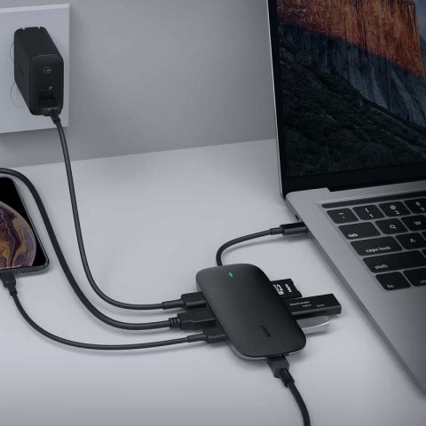 AUKEY AUKEY HUB USB C CB-C71 8W1 RJ45 HDMI 4K PD 100W AUKEY AUKEY HUB USB C CB-C71 8W1 RJ45 HDMI 4K PD 100W