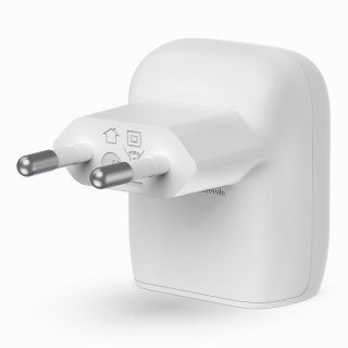 Belkin BELKIN ŁADOWARKA KĄTOWA 20W USB-C PD BIAŁA + KABEL