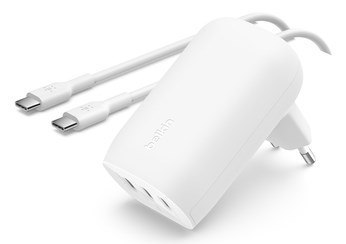 Belkin Ładowarka Belkin BoostCharge 3 Port USB-C PD 3.1 PPS Wall Charger 67W White Belkin Ładowarka Belkin BoostCharge 3 Port USB-C PD 3.1 PPS Wall Charger 67W White