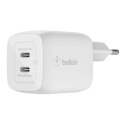 Belkin Ładowarka Belkin BoostCharge Pro Dual USB-C PD 3.0 PPS GaN Wall Charger 45W White Belkin Ładowarka Belkin BoostCharge Pro Dual USB-C PD 3.0 PPS GaN Wall Charger 45W White