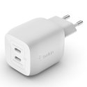Belkin Ładowarka Belkin BoostCharge Pro Dual USB-C PD 3.0 PPS GaN Wall Charger 45W White Belkin Ładowarka Belkin BoostCharge Pro Dual USB-C PD 3.0 PPS GaN Wall Charger 45W White