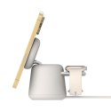 Belkin Ładowarka bezprzewodowa Belkin BoostCharge Pro 2-in-1 Wireless Charging Dock with MagSafe iPhone/Apple Watch 15W Sand