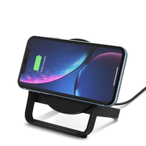 Belkin Ładowarka bezprzewodowa Belkin BoostCharge Wireless Charging Stand Qi-compatible 10W + QC 3.0 Wall Charger Black Belkin Ładowarka bezprzewodowa Belkin BoostCharge Wireless Charging Stand Qi-compatible 10W + QC 3.0 Wall Charger Black