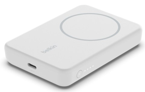Belkin Powerbank bezprzewodowy Belkin BoostCharge Magnetic Wireless Power Bank 5K + Stand MagSafe Compatible 5000mAh 7,5W White Belkin Powerbank bezprzewodowy Belkin BoostCharge Magnetic Wireless Power Bank 5K + Stand MagSafe Compatible 5000mAh 7,5W White