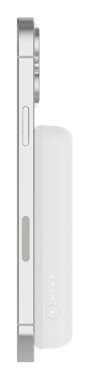 Belkin Powerbank bezprzewodowy Belkin BoostCharge Magnetic Wireless Power Bank 5K + Stand MagSafe Compatible 5000mAh 7,5W White