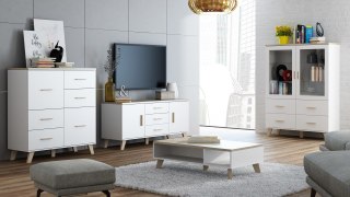 Cama MEBLE Zestaw LOTTA 2 (KOM1502D3S+ KOM1102D4S+WIT+ ŁAW110)