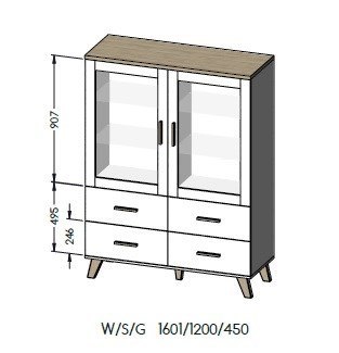 Cama MEBLE Zestaw LOTTA 2 (KOM1502D3S+ KOM1102D4S+WIT+ ŁAW110) Cama MEBLE Zestaw LOTTA 2 (KOM1502D3S+ KOM1102D4S+WIT+ ŁAW110)