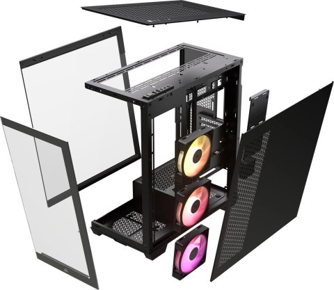 Corsair ICUE LINK 3500X RGB Tempered Glass Mid-Tower, Black Corsair ICUE LINK 3500X RGB Tempered Glass Mid-Tower, Black
