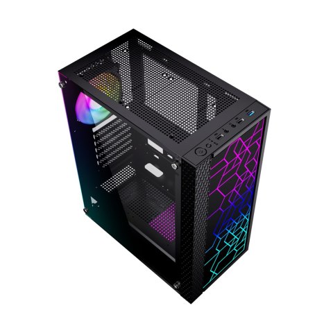 GEMBIRD GEMBIRD OBUDOWA FORNAX 2500 MIDI-TOWER (1X USB 3.0, 2X USB 2.0, HD AUDIO, SZKLANY PANEL BOCZNY) CZARNA GEMBIRD GEMBIRD OBUDOWA FORNAX 2500 MIDI-TOWER (1X USB 3.0, 2X USB 2.0, HD AUDIO, SZKLANY PANEL BOCZNY) CZARNA