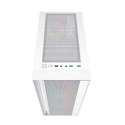GEMBIRD GEMBIRD OBUDOWA FORNAX 4000W MIDI-TOWER (2X USB 3.0, 1X USB 2.0, HD AUDIO, SZKLANY PANEL BOCZNY, PODŚWIETLENIE ARGB) BIAŁA