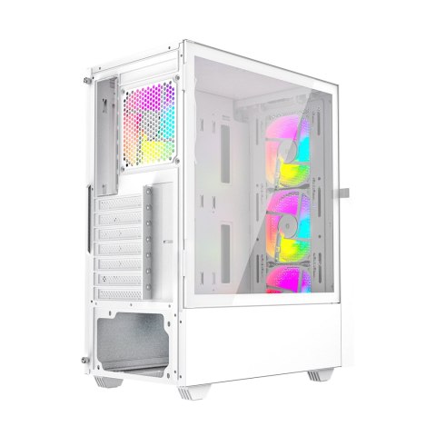 GEMBIRD GEMBIRD OBUDOWA FORNAX 4000W MIDI-TOWER (2X USB 3.0, 1X USB 2.0, HD AUDIO, SZKLANY PANEL BOCZNY, PODŚWIETLENIE ARGB) BIAŁA GEMBIRD GEMBIRD OBUDOWA FORNAX 4000W MIDI-TOWER (2X USB 3.0, 1X USB 2.0, HD AUDIO, SZKLANY PANEL BOCZNY, PODŚWIETLENIE ARGB) BIAŁA