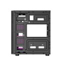 GEMBIRD GEMBIRD OBUDOWA FORNAX 500 MIDI-TOWER (2X USB 3.1, 1X USB 2.0, HD AUDIO, SZKLANY PANEL BOCZNY, PODŚWIETLENIE ARGB) CZARNA