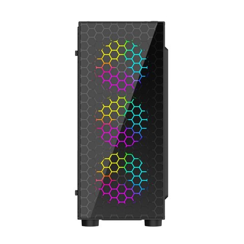 GEMBIRD GEMBIRD OBUDOWA FORNAX 500 MIDI-TOWER (2X USB 3.1, 1X USB 2.0, HD AUDIO, SZKLANY PANEL BOCZNY, PODŚWIETLENIE ARGB) CZARNA GEMBIRD GEMBIRD OBUDOWA FORNAX 500 MIDI-TOWER (2X USB 3.1, 1X USB 2.0, HD AUDIO, SZKLANY PANEL BOCZNY, PODŚWIETLENIE ARGB) CZARNA