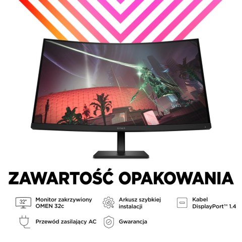 Hewlett-Packard MONITOR HP LED, QHD 32" OMEN 32c (780K6E9) 165Hz Hewlett-Packard MONITOR HP LED, QHD 32" OMEN 32c (780K6E9) 165Hz