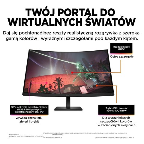 Hewlett-Packard MONITOR HP LED, QHD 32" OMEN 32c (780K6E9) 165Hz Hewlett-Packard MONITOR HP LED, QHD 32" OMEN 32c (780K6E9) 165Hz