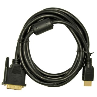 Akyga Kabel Akyga AK-AV AK-AV-11 (DVI-D M - HDMI M; 1,8m; kolor czarny)