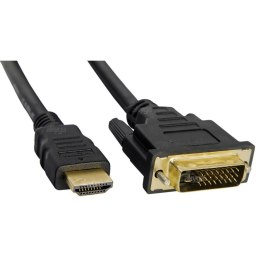 Akyga Kabel Akyga AK-AV AK-AV-11 (DVI-D M - HDMI M; 1,8m; kolor czarny)
