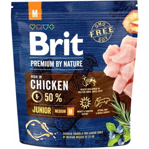 Brit BRIT Premium by Nature Junior - sucha karma dla szczeniąt - 1 kg Brit BRIT Premium by Nature Junior - sucha karma dla szczeniąt - 1 kg