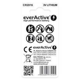 EverActive EVERACTIVE BATERIE LITOWE MINI CR2016 BLISTER 2 SZT. CR20162BL