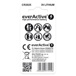 EverActive EVERACTIVE BATERIE LITOWE MINI CR2025 BLISTER 2SZT. CR20252BL