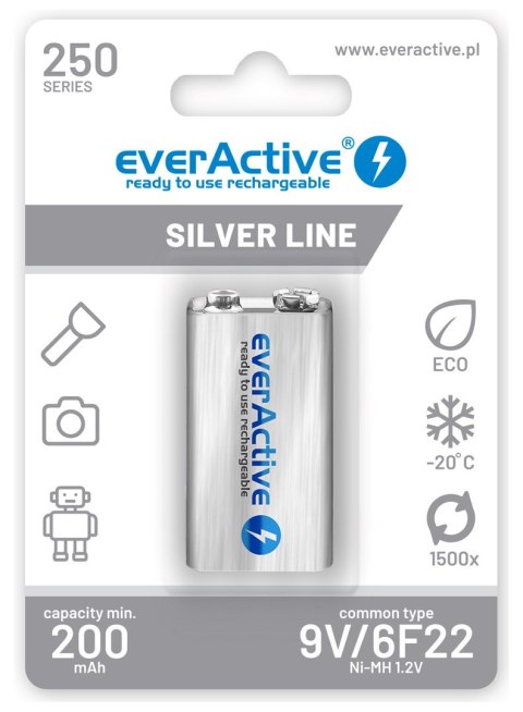 EverActive Zestaw akumulatorków everActive EVHRL22-250 (250 mAh ; Ni-MH) EverActive Zestaw akumulatorków everActive EVHRL22-250 (250 mAh ; Ni-MH)