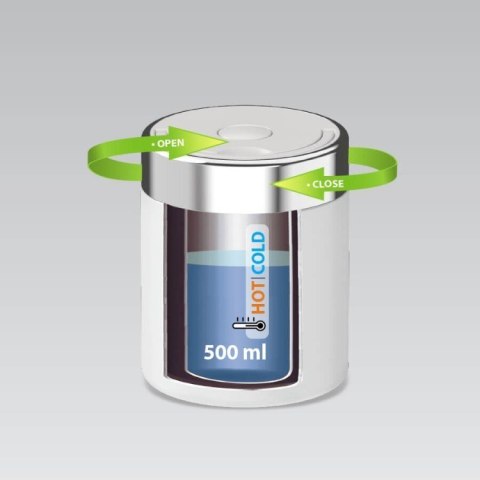 Maestro Termos obiadowy 500 ml MAESTRO MR-1649-50-WHITE Maestro Termos obiadowy 500 ml MAESTRO MR-1649-50-WHITE