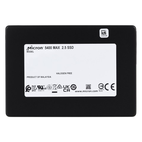 Micron Dysk SSD Micron 5400 MAX 960GB SATA 2.5" MTFDDAK960TGB-1BC1ZABYYR (DWPD 5) Micron Dysk SSD Micron 5400 MAX 960GB SATA 2.5" MTFDDAK960TGB-1BC1ZABYYR (DWPD 5)