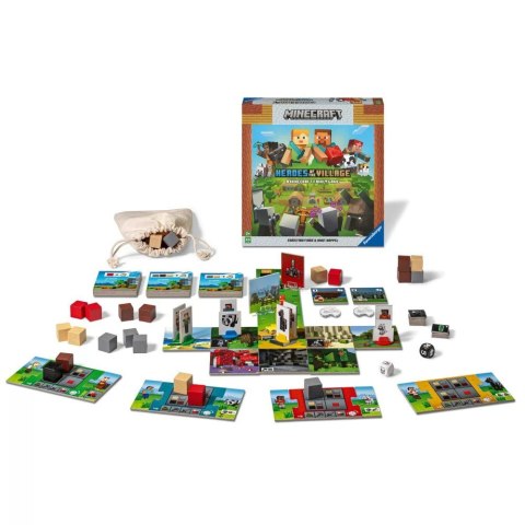 Ravensburger RAV gra Minecraft dla dzieci Uratuj wioskę 20936