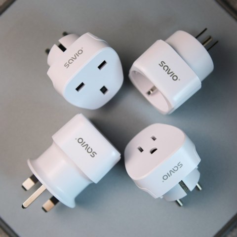 SAVIO ADAPTER PODRÓŻNY, GNIAZDO US - WTYK EU AP-01 SAVIO ADAPTER PODRÓŻNY, GNIAZDO US - WTYK EU AP-01