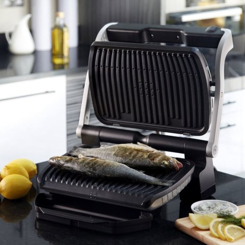 Tefal Grill Tefal OptiGrill GC712D34 (stołowy-zamknięty; 2000W; kolor inox) (WYPRZEDAŻ) Tefal Grill Tefal OptiGrill GC712D34 (stołowy-zamknięty; 2000W; kolor inox) (WYPRZEDAŻ)