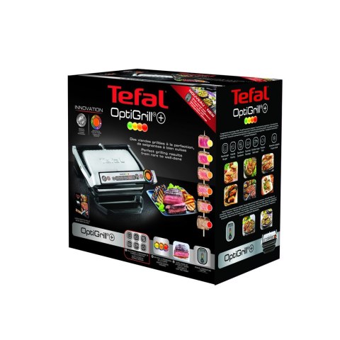 Tefal Grill Tefal OptiGrill GC712D34 (stołowy-zamknięty; 2000W; kolor inox) (WYPRZEDAŻ) Tefal Grill Tefal OptiGrill GC712D34 (stołowy-zamknięty; 2000W; kolor inox) (WYPRZEDAŻ)