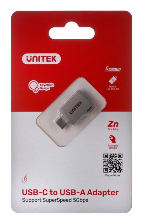 UNITEK UNITEK ADAPTER USB-C-USB-A 3.1 GEN1, M/F, A1025GNI UNITEK UNITEK ADAPTER USB-C-USB-A 3.1 GEN1, M/F, A1025GNI