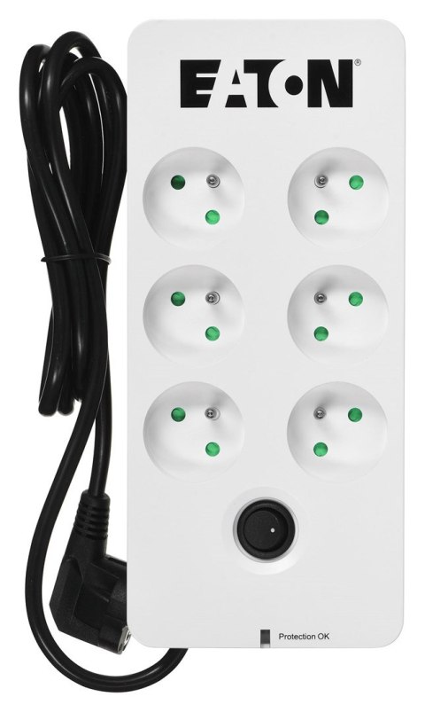 EATON Listwa przeciwprzepięciowa EATON PB6F (6 x UTE; 10 A; kolor biały)