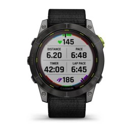 Garmin Zegarek sportowy Garmin Enduro 2 Solar 35mm Black Carbon Gray DLC Ti Ultrafit Band Szary