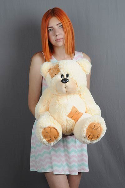 Go Gift Miś TEDDY 60cm kremowy Go Gift Miś TEDDY 60cm kremowy