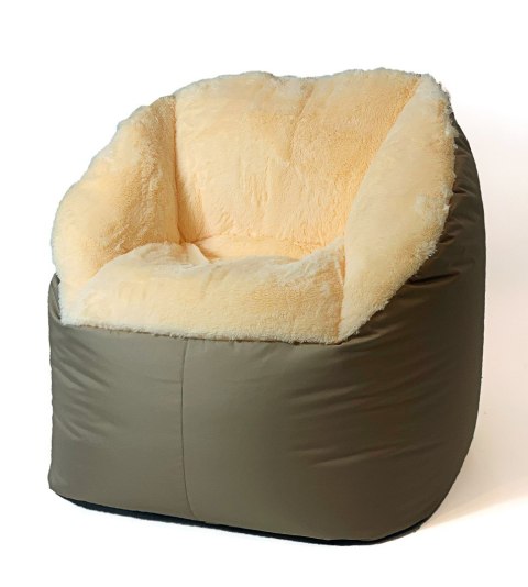 Go Gift Pufa worek sako FLUFFY kremowy XXL 140x90 Go Gift Pufa worek sako FLUFFY kremowy XXL 140x90