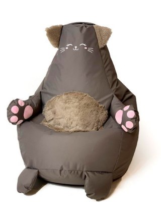 Go Gift Pufa worek sako KOTEK brązowy L 105x80