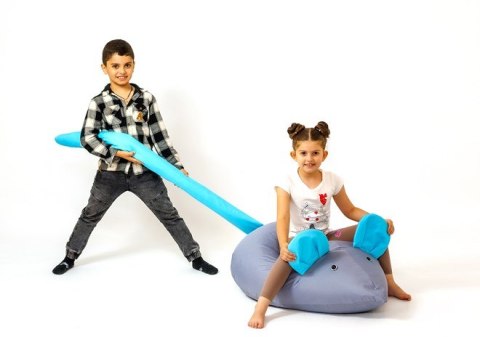 Go Gift Pufa worek sako MYSZ szary-niebieski L 110x80