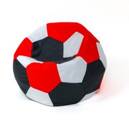 Go Gift Pufa worek sako PIŁKA biały-czarny-czerwony L 80