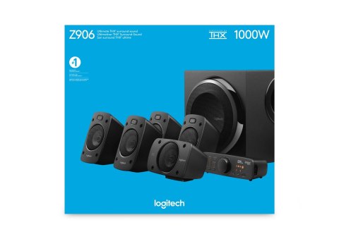 Logitech Zestaw głośników Logitech Z-906 980-000468 (5.1; kolor czarny) Logitech Zestaw głośników Logitech Z-906 980-000468 (5.1; kolor czarny)