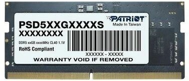 Patriot Memory PATRIOT DDR5 32GB 5600MHz SODIMM Signature Patriot Memory PATRIOT DDR5 32GB 5600MHz SODIMM Signature